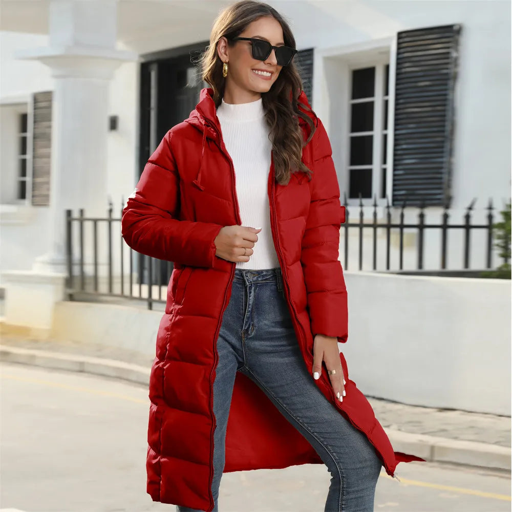 R&B | Pufferjacke - stilvolle Damen Winterjacke mit Kapuze