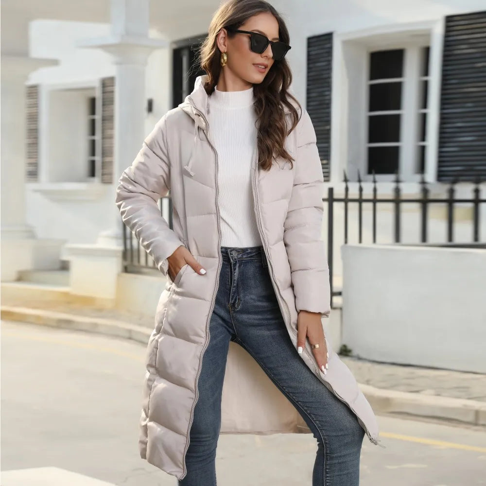 R&B | Pufferjacke - stilvolle Damen Winterjacke mit Kapuze