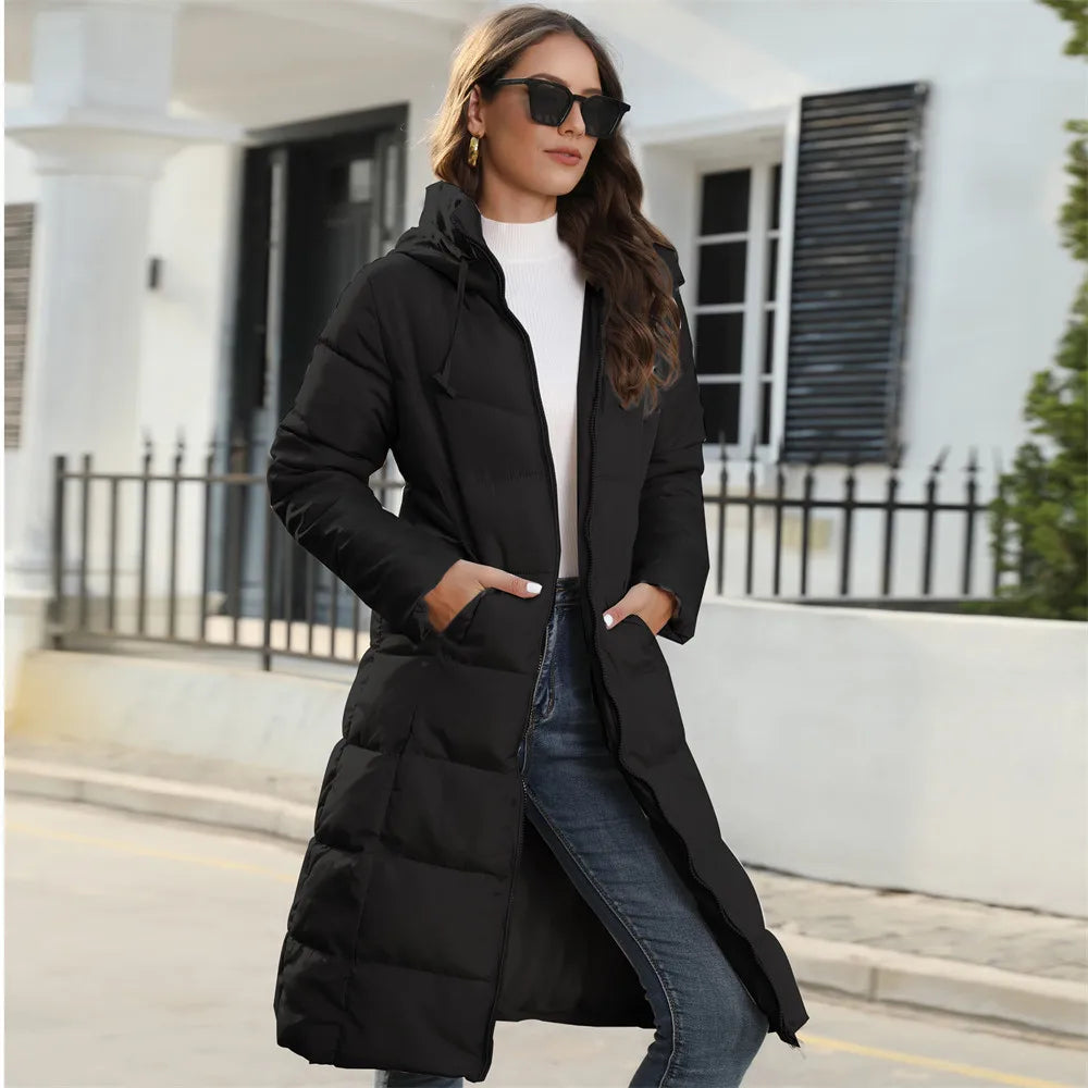 R&B | Pufferjacke - stilvolle Damen Winterjacke mit Kapuze