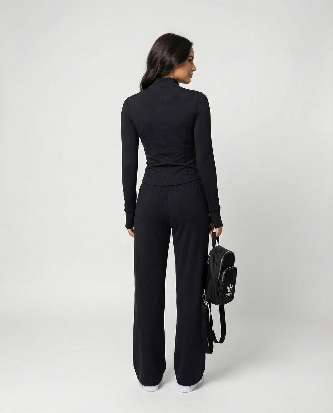Damen Eisseide Sonnenschutz Set Slim Fit Sportanzug mit Kapuze