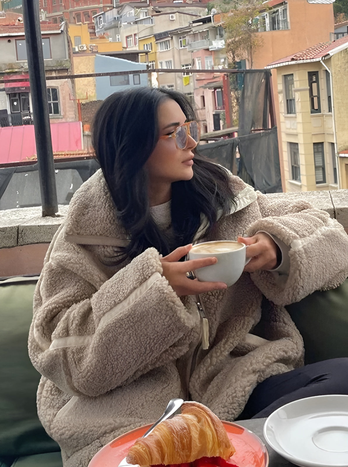 R&B | Oversize-Warmjacke für Frauen mit Reißverschluss Selindra