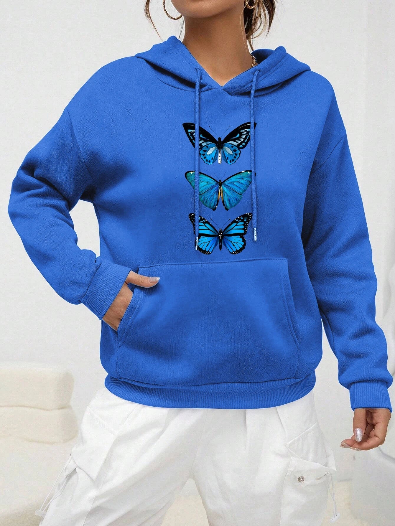 R&B | Hoodie mit Schmetterlingsdesign