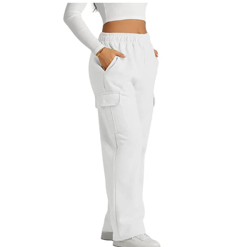 R&B | Jogginghose mit Hohem Bund und Weitem Bein