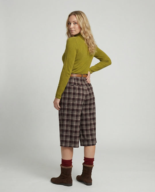 Damen Langarmshirt Senfgrün Enganliegend Rollsaum Stehkragen Weich