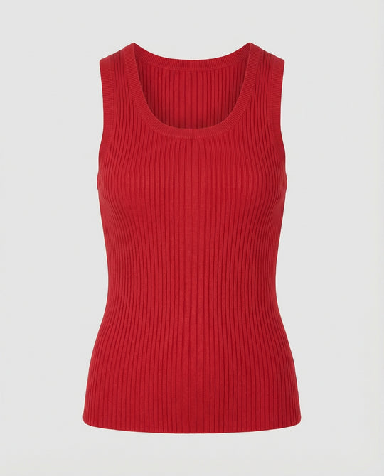 Damen Strick-Top Sommer Ärmelloses Unterhemd Slim-Fit