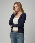 Damen Strickjacke mit Knöpfen und modisches Camisole Set