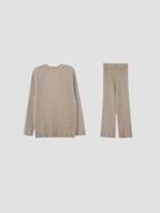 R&B | Strickset Aus Weichem Rippstrick