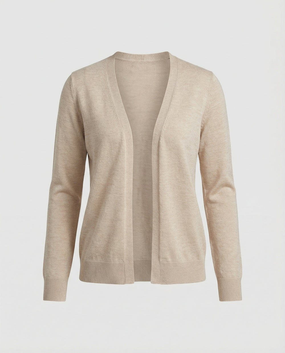 Damen Trend Strickjacke Damen leichte Feinstrickjacke mit V-Ausschnitt und dezentem Knopfverschluss