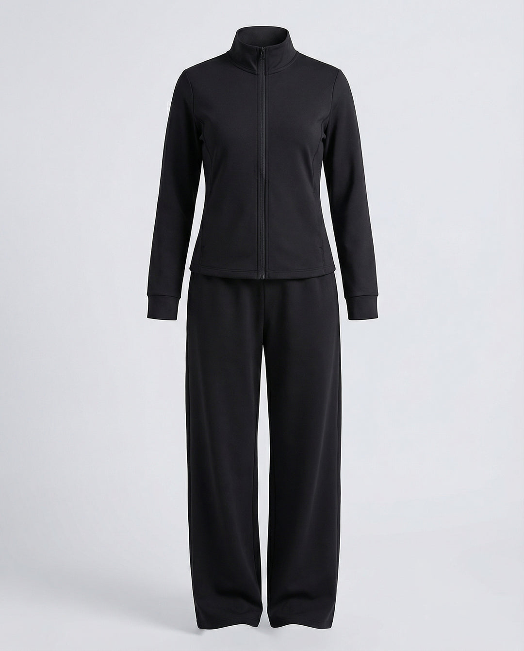 Damen Übergrößen Freizeit Sportanzug Kapuzenpullover und Hose Set Schlankmachend