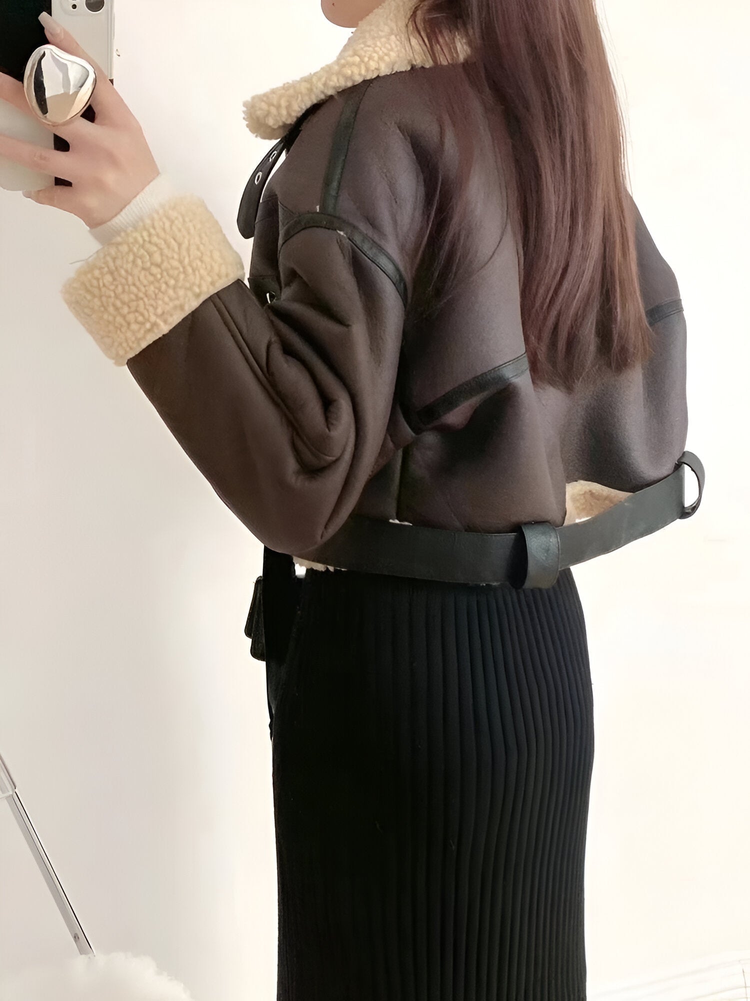 R&B | Winterjacke Aus Kunstleder
