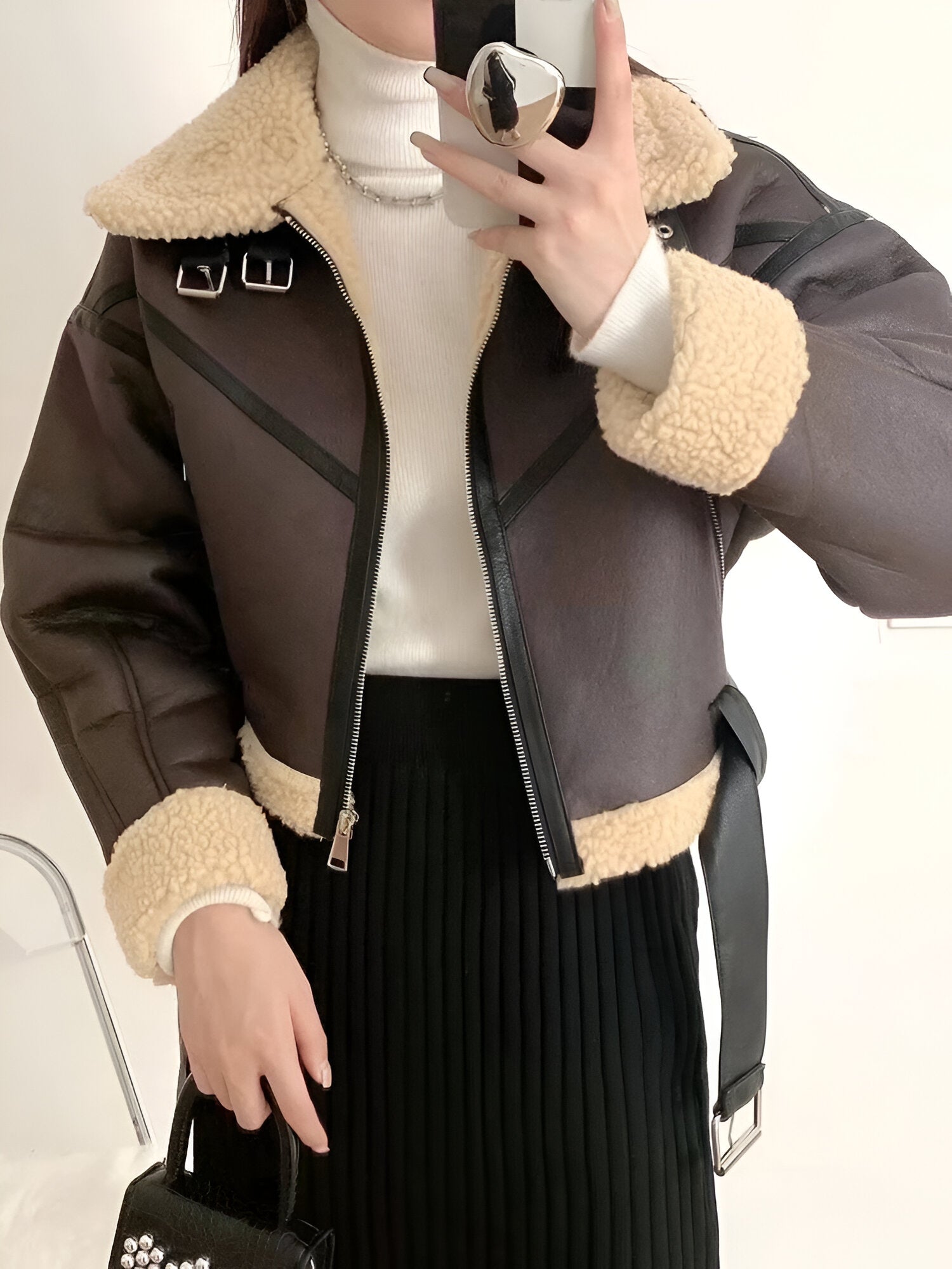 R&B | Winterjacke Aus Kunstleder