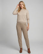 Feines Strickensemble mit Stehkragenpullover und komfortabler Elastikbundhose R&B
