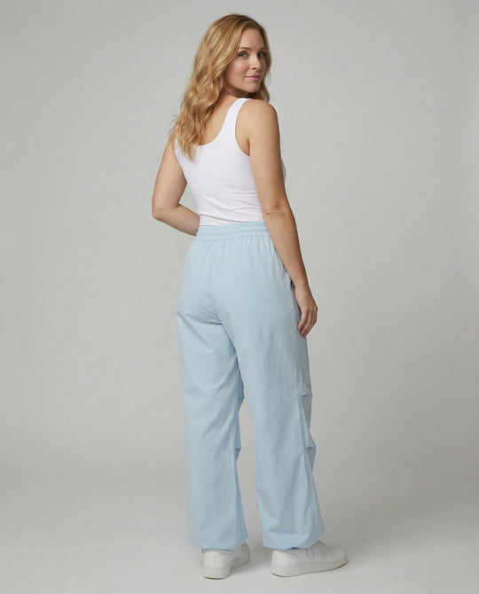 Lässige Taillenfaltenhose mit Tunnelzugschleife und elastischem Bund R&B