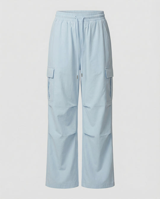 Lässige Taillenfaltenhose mit Tunnelzugschleife und elastischem Bund R&B