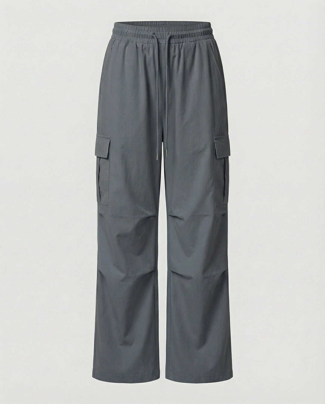 Lässige Taillenfaltenhose mit Tunnelzugschleife und elastischem Bund R&B