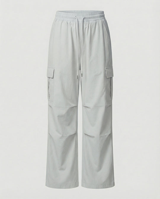 Lässige Taillenfaltenhose mit Tunnelzugschleife und elastischem Bund R&B