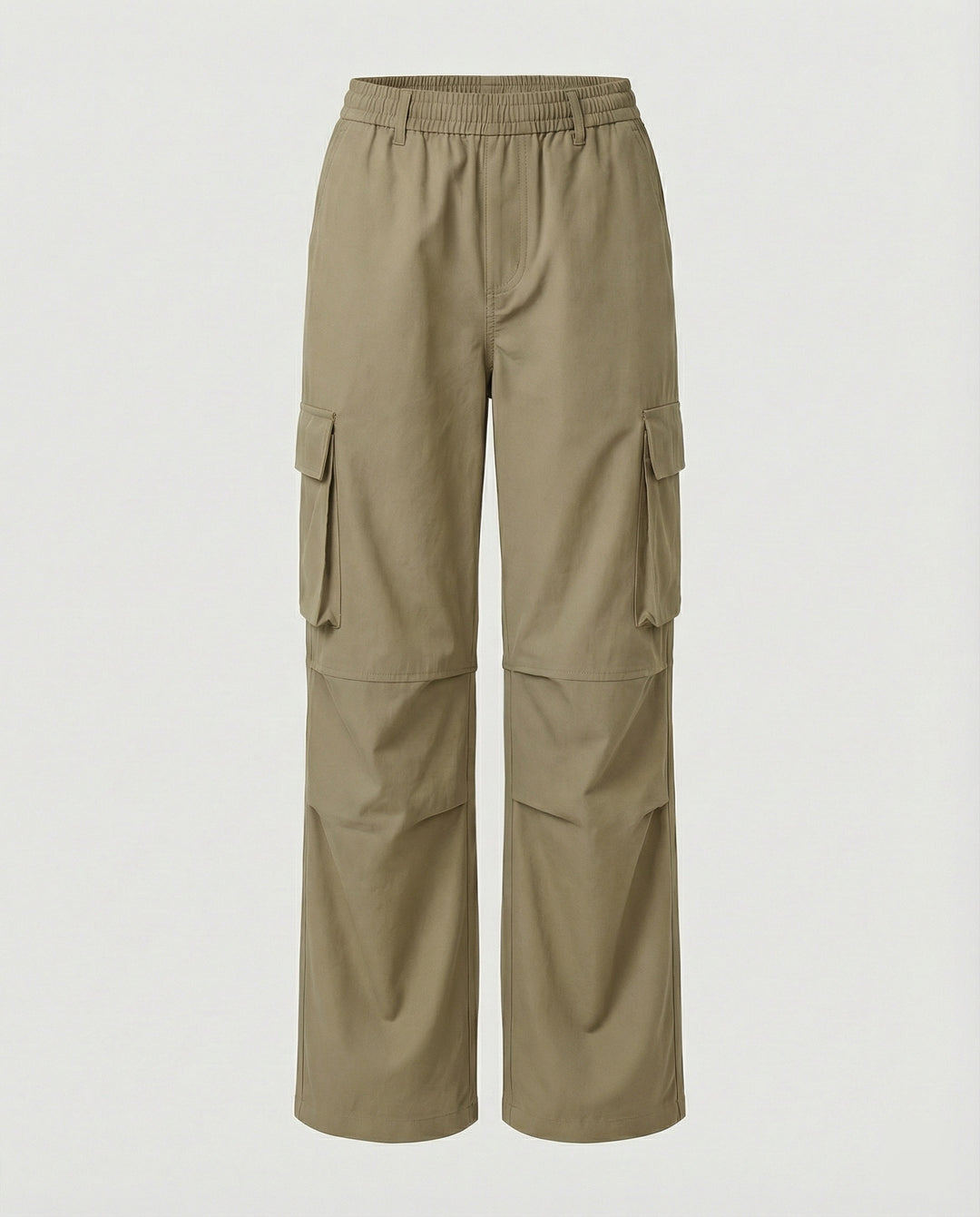 Sportive Oversize-Cargohose mit elastischem Tunnelzugbund, verstellbarem Saum und großen Klappentaschen R&B