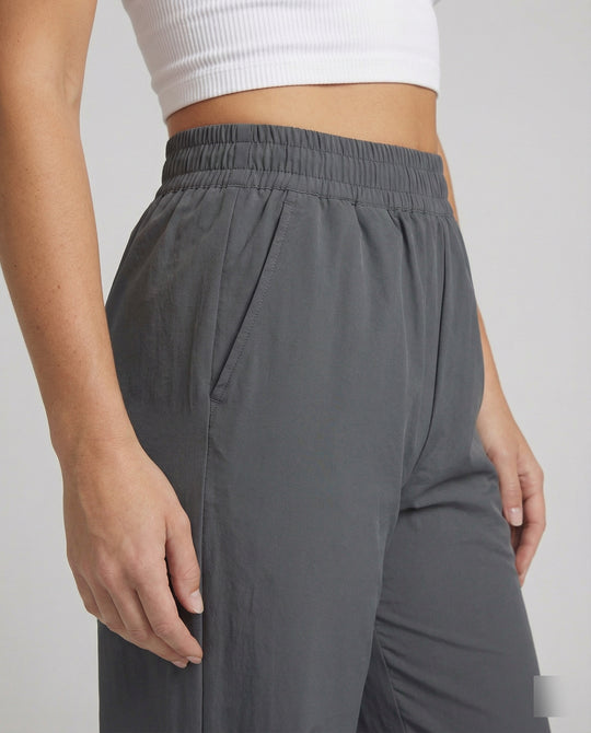 Ultraleichte Outdoor-Hose mit elastischem hochgeschnittenem Bund, Rundumstretch und weitem Bein R&B