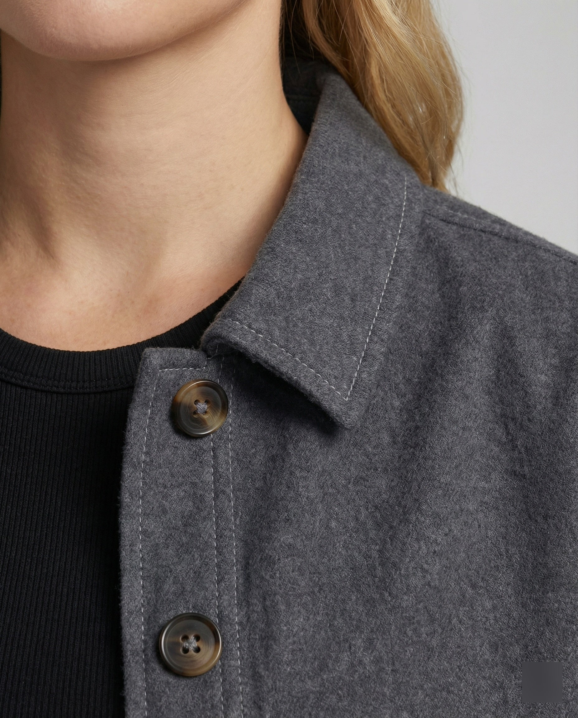 Weit geschnittene Kurzjacke mit Ballonärmeln und kastiger Silhouette R&B