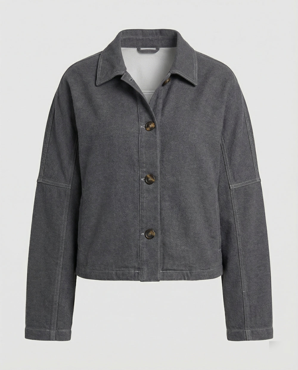 Weit geschnittene Kurzjacke mit Ballonärmeln und kastiger Silhouette R&B