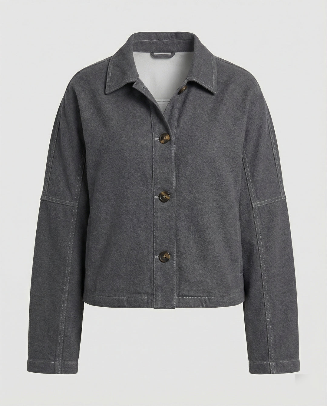 Weit geschnittene Kurzjacke mit Ballonärmeln und kastiger Silhouette R&B