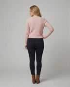 Zartes Spitzencami aus Feinstrick mit V-Ausschnitt und Rippbund R&B