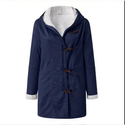 R&B | Lässige Fleece-Gefütterte Jacke mit Kapuze