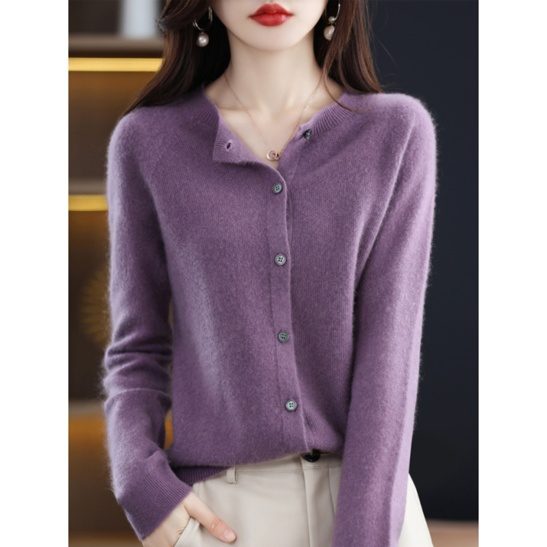 R&B | Cardigan mit Knöpfen Zeitloses Sweatshirt