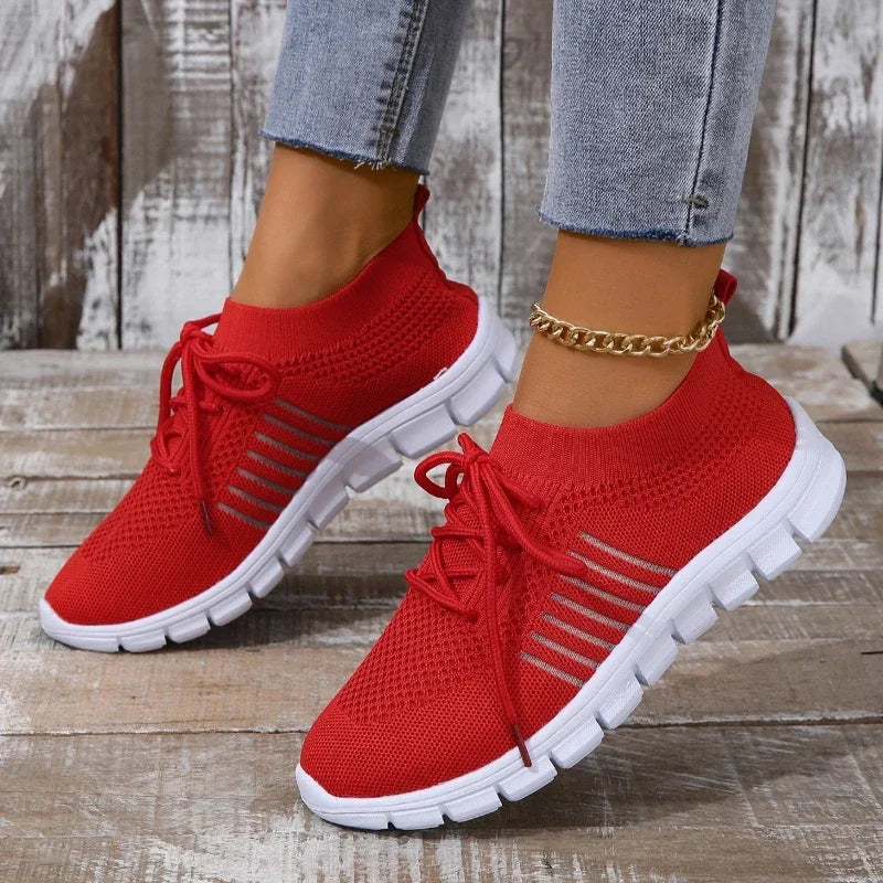 Frauen Freizeit Sneaker Atmungsaktives Netz R&B