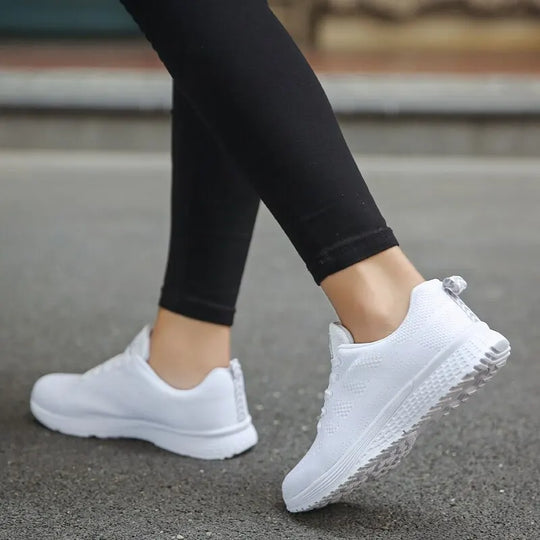 Damen Freizeit Sneakers Atmungsaktive Netz Gehschuhe R&B