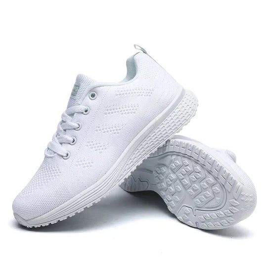 Damen Freizeit Sneakers Atmungsaktive Netz Gehschuhe R&B