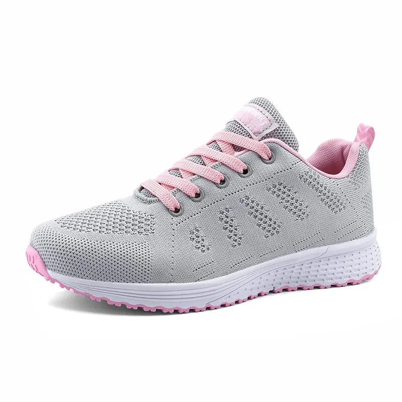 Damen Freizeit Sneakers Atmungsaktive Netz Gehschuhe R&B