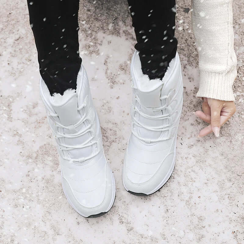 R&B | Combat Boots - Wasserabweisend Mid-Calf mit Klettverschluss