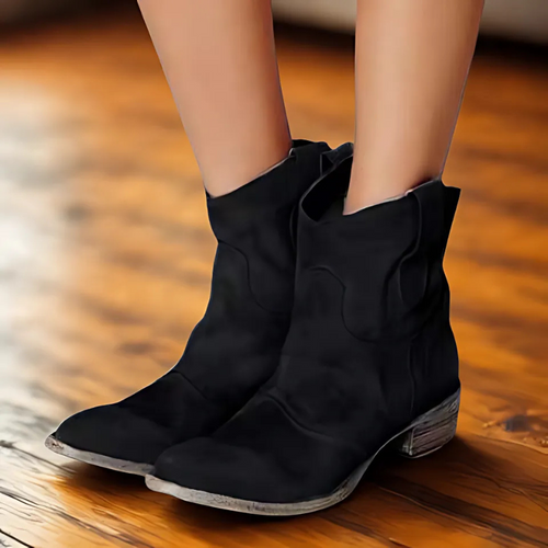 R&B | Stiefeletten - Vintage-Look mit niedrigem Absatz