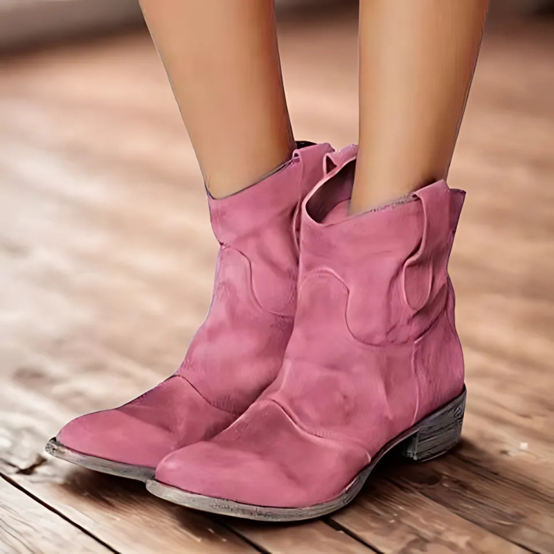 R&B | Stiefeletten - Vintage-Look mit niedrigem Absatz