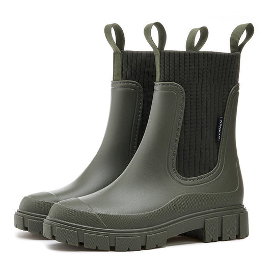 Damen Gummistiefel wasserdicht mit rutschfester Sohle R&B