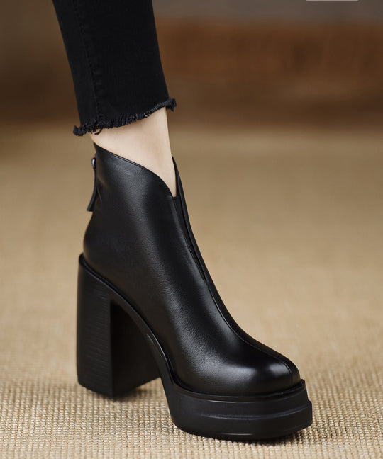Damen High Heels Stiefel mit Reißverschluss R&B