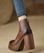 Damen High Heels Stiefel mit Reißverschluss R&B