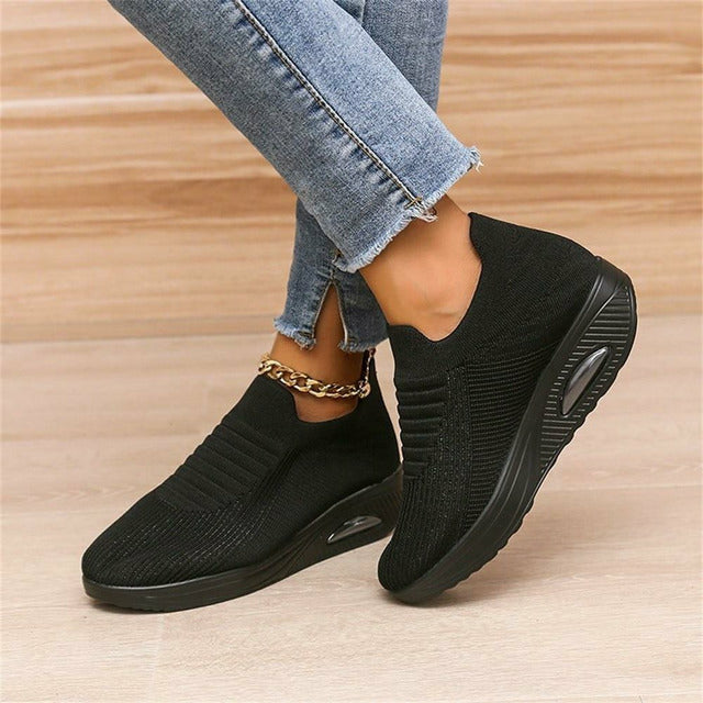 Damen Slip-On Sneaker Mesh und Air Heel R&B