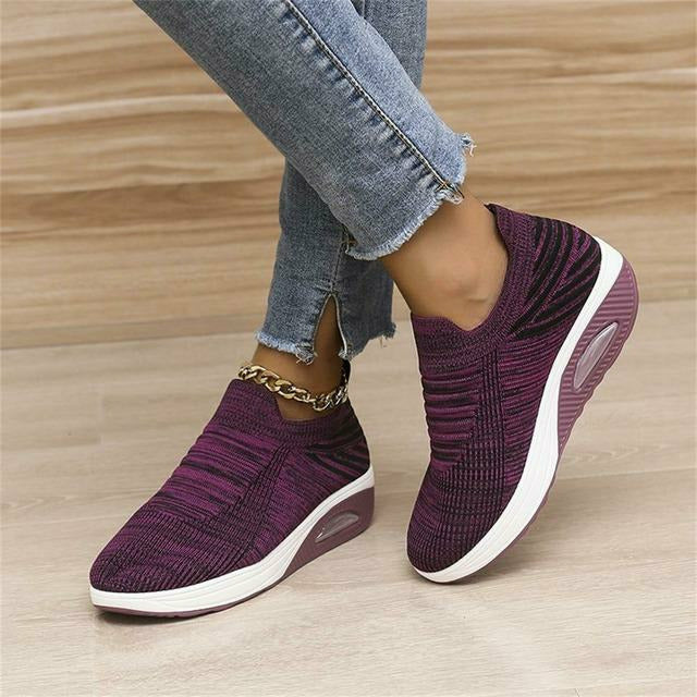 Damen Slip-On Sneaker Mesh und Air Heel R&B