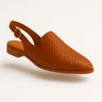 Damen Slip-Ons Geflochtenes Design Offene Ferse R&B