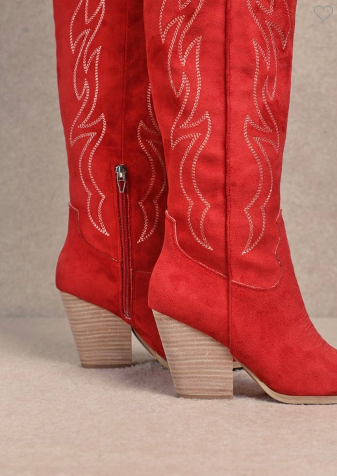 Damen Kniehohe Westernstiefel R&B