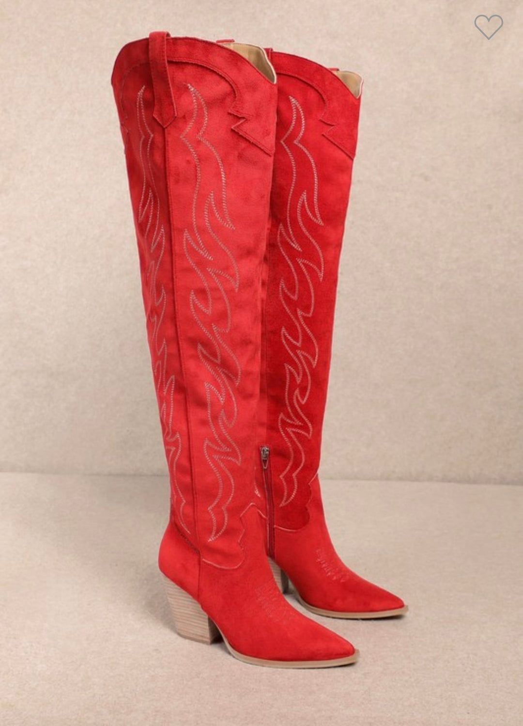 Damen Kniehohe Westernstiefel R&B