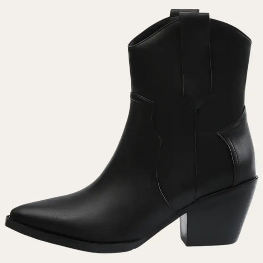 Damen kurze Cowboy-Stiefel moderner Western-Stil Imitationsleder R&B