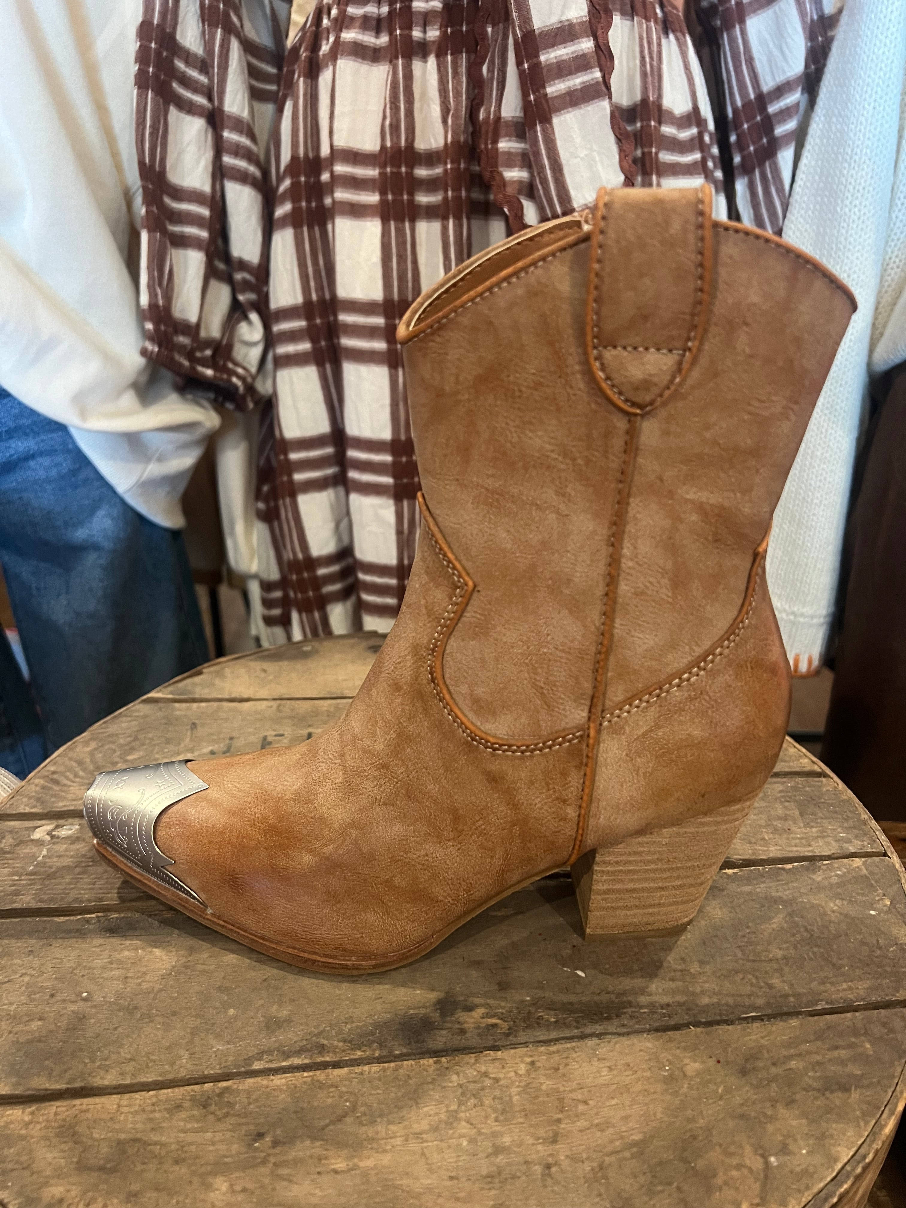 Damen Stiefel Casual Western Nubuck R&B