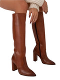 Damenstiefel Eleganter Stil Synthetisches Leder R&B