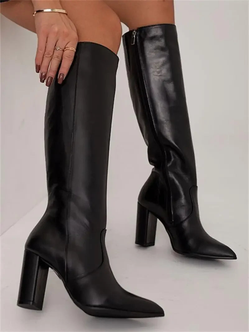Damenstiefel Eleganter Stil Synthetisches Leder R&B