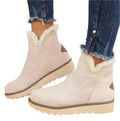 Damenstiefel Plüsch Schaffell Stylisch Bequem R&B
