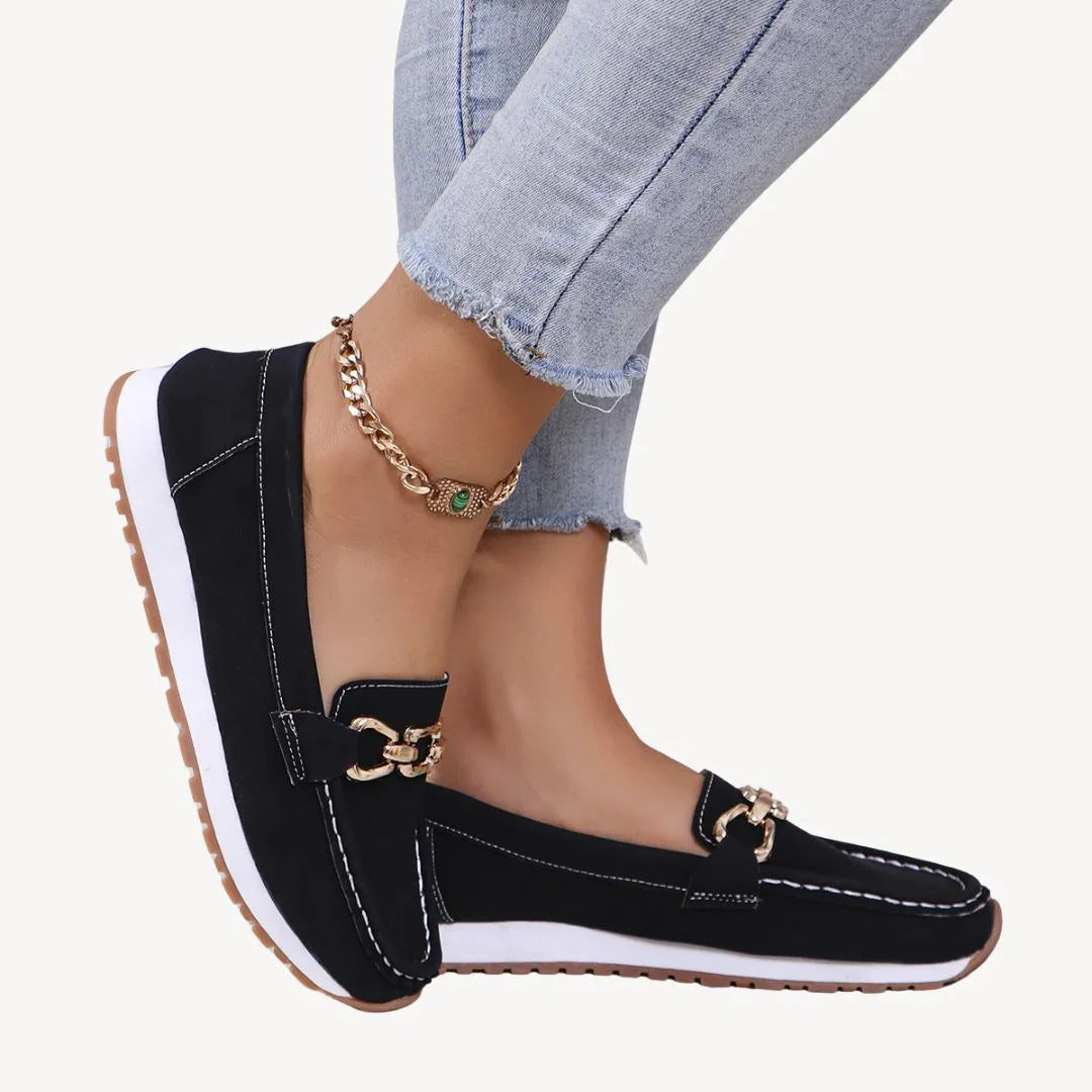 Damen Mokassin mit Kettendetail R&B