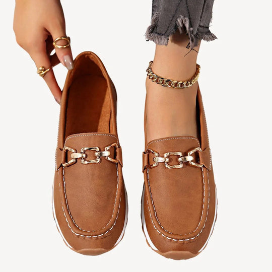 Damen Mokassin mit Kettendetail R&B